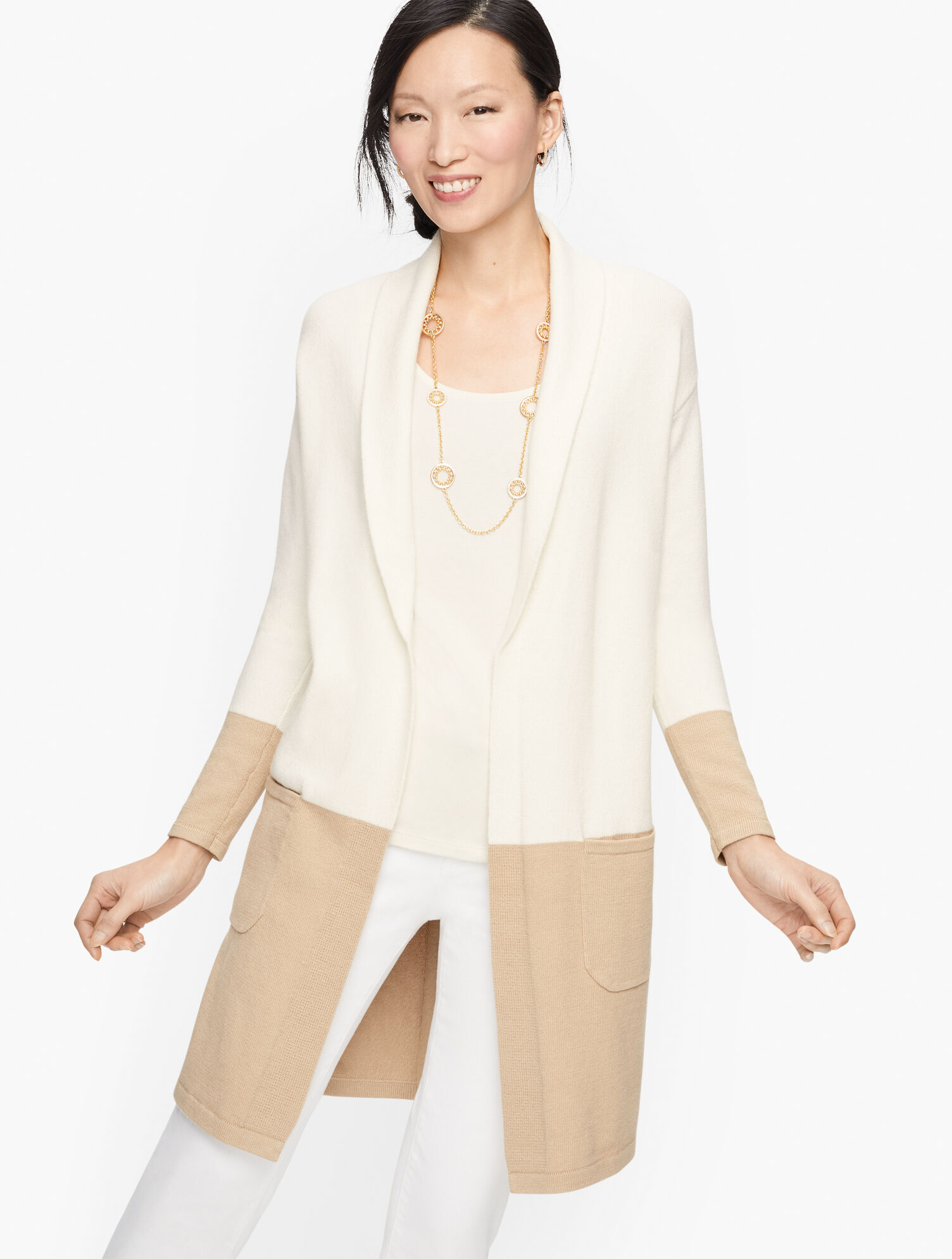 shawl collar duster cardigan