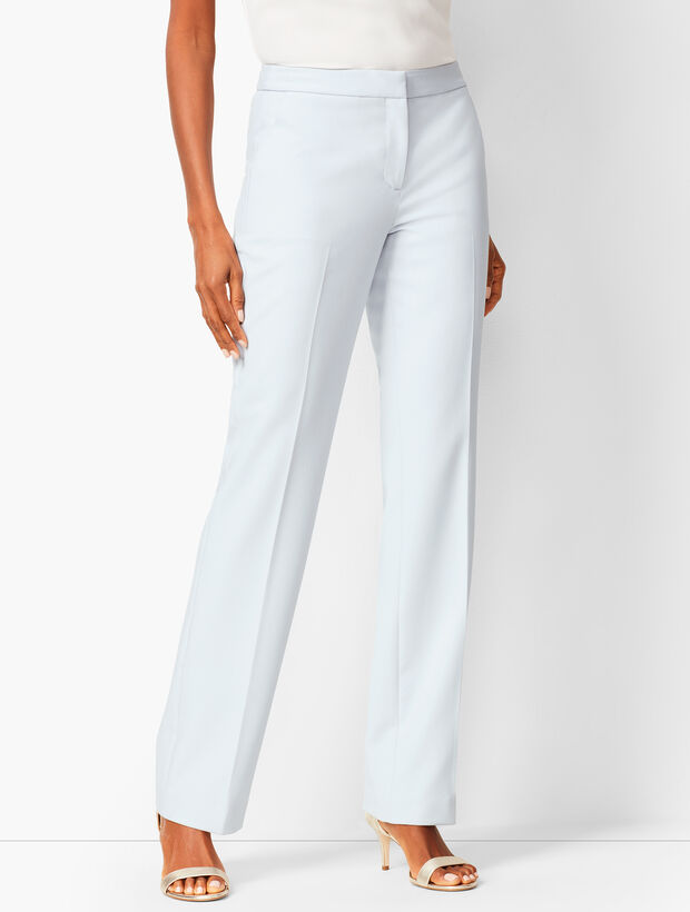 Italian Luxe Double-Cloth Barely Boot Pants