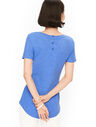 Cotton Modal Back Detail Tee - Solid