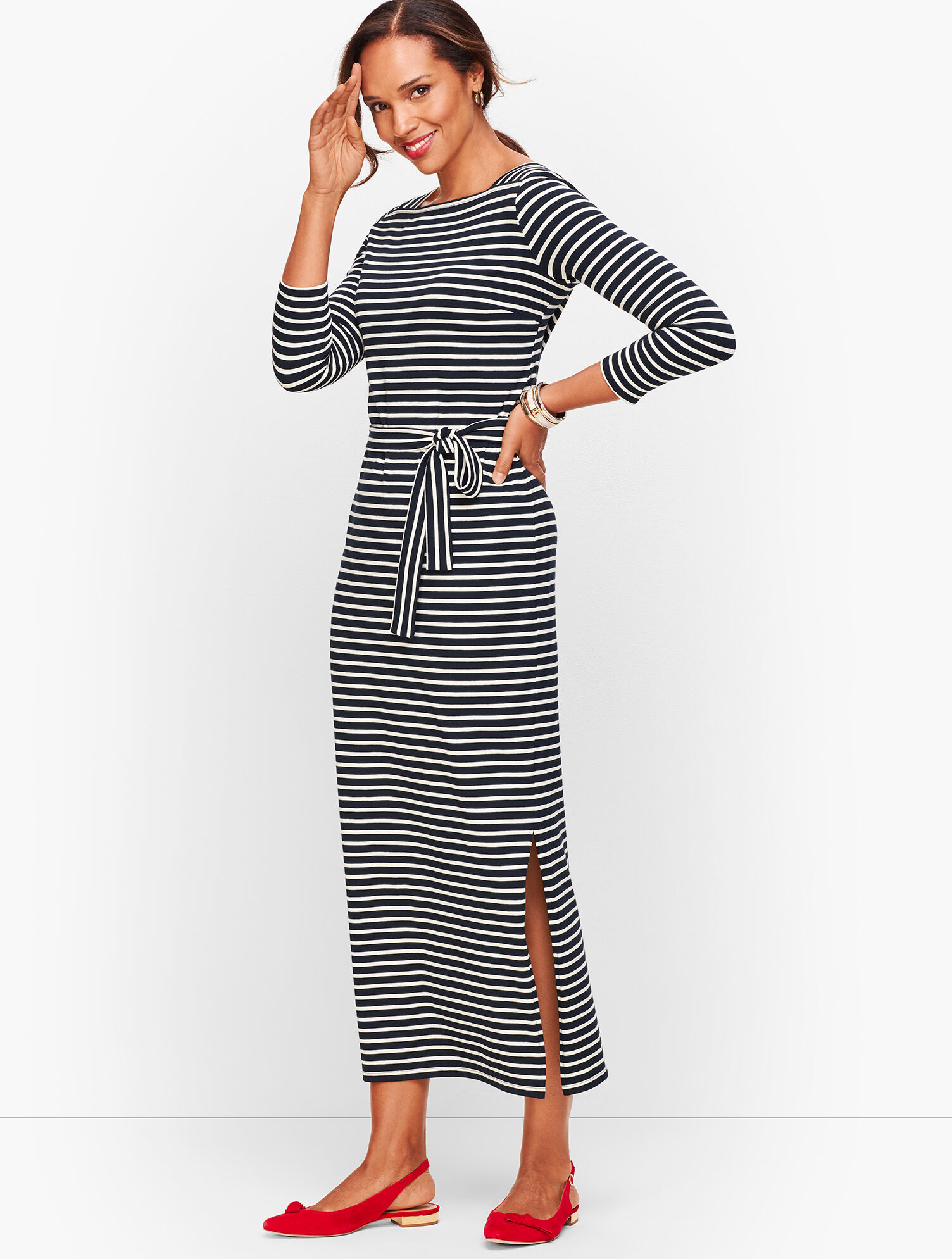 Jersey Maxi Dress - Stripe | Talbots