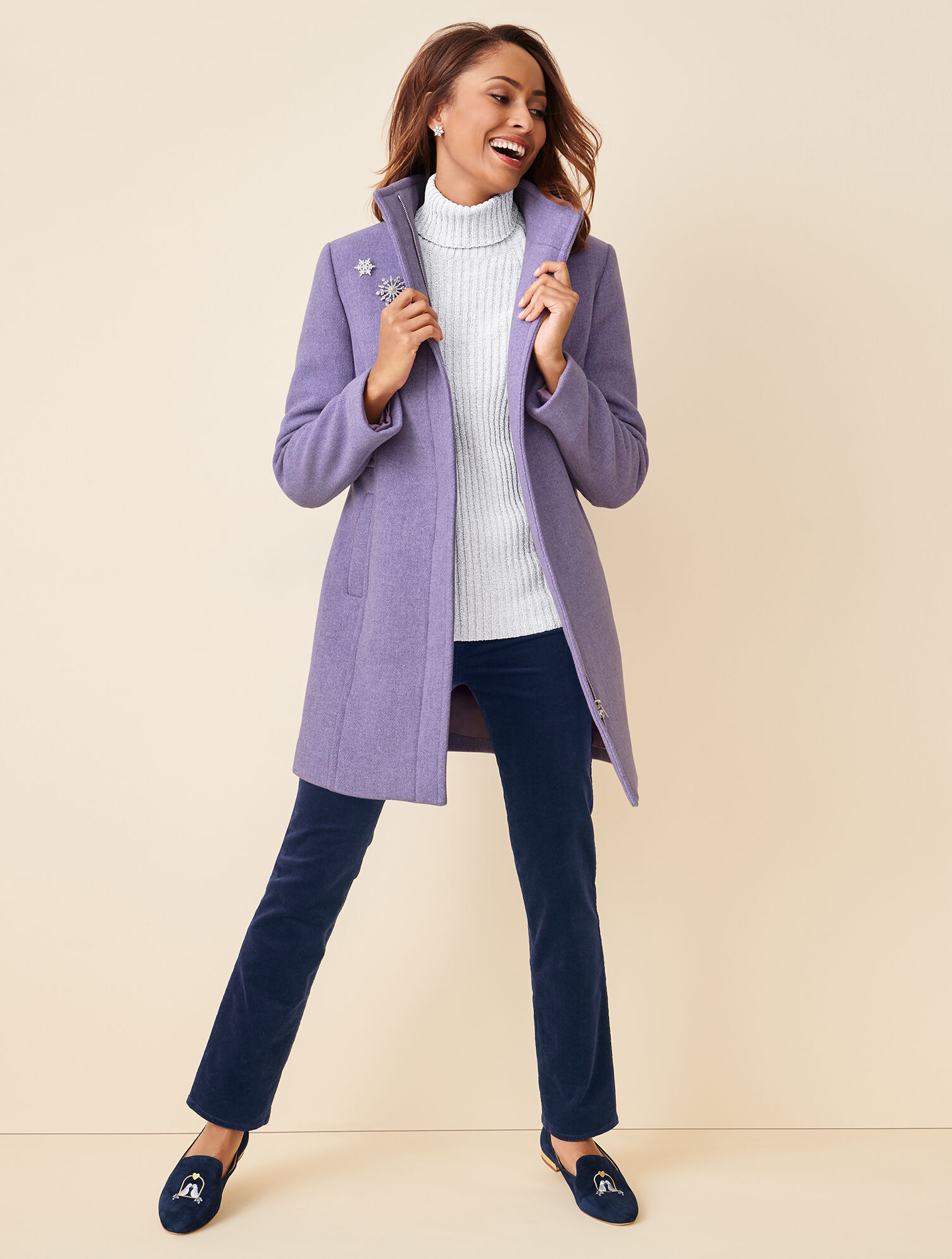 Albury Italian Wool Stadium Coat | Talbots