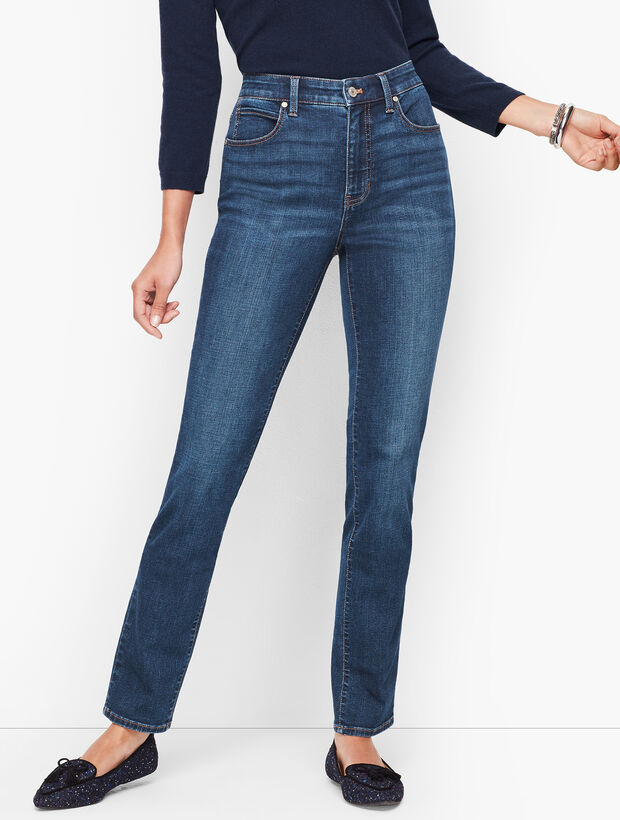 Straight Leg Jeans - Park Wash