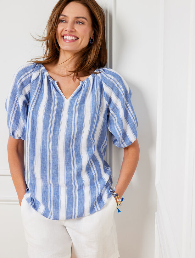 Linen Popover - Dreamy Stripe