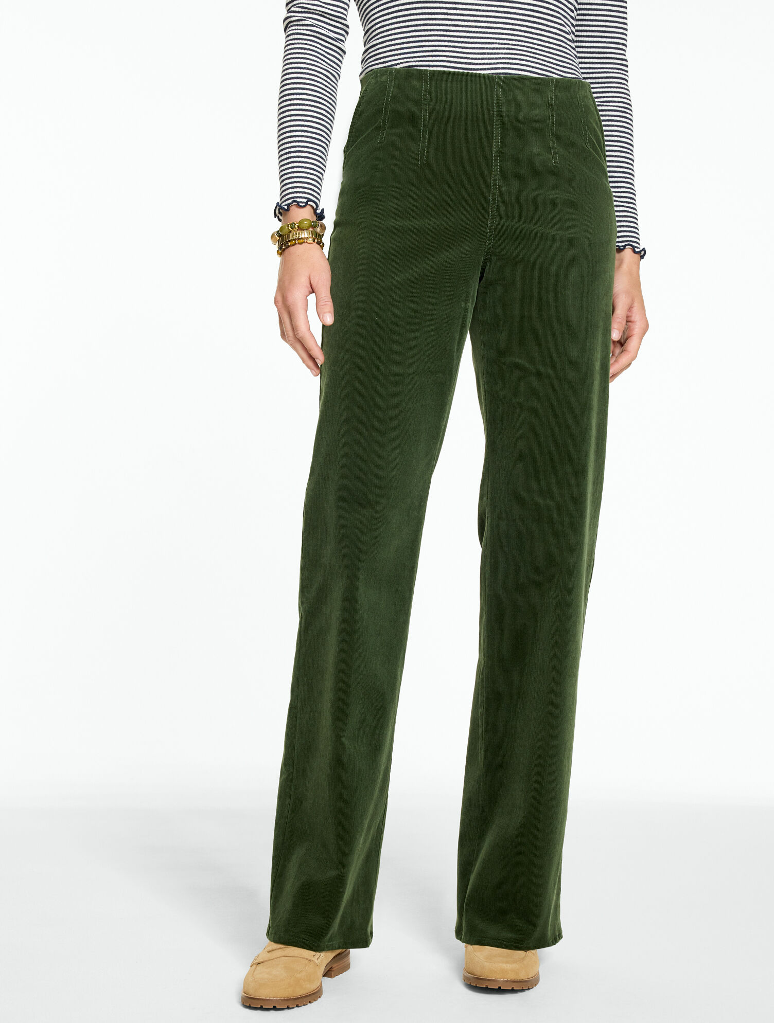 Stretch Corduroy Pull-On Trousers