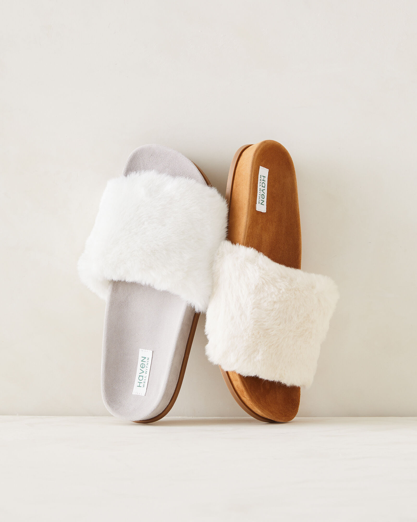 target faux fur slides