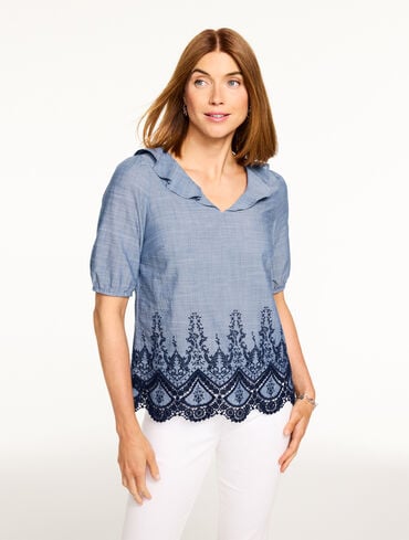 Embroidered Lace Top
