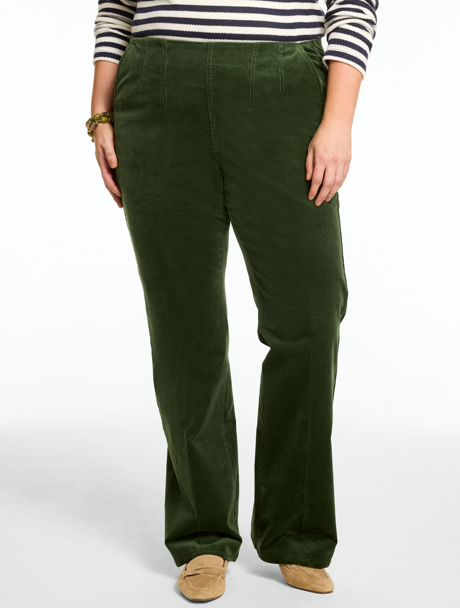Stretch Corduroy Pull-On Trousers