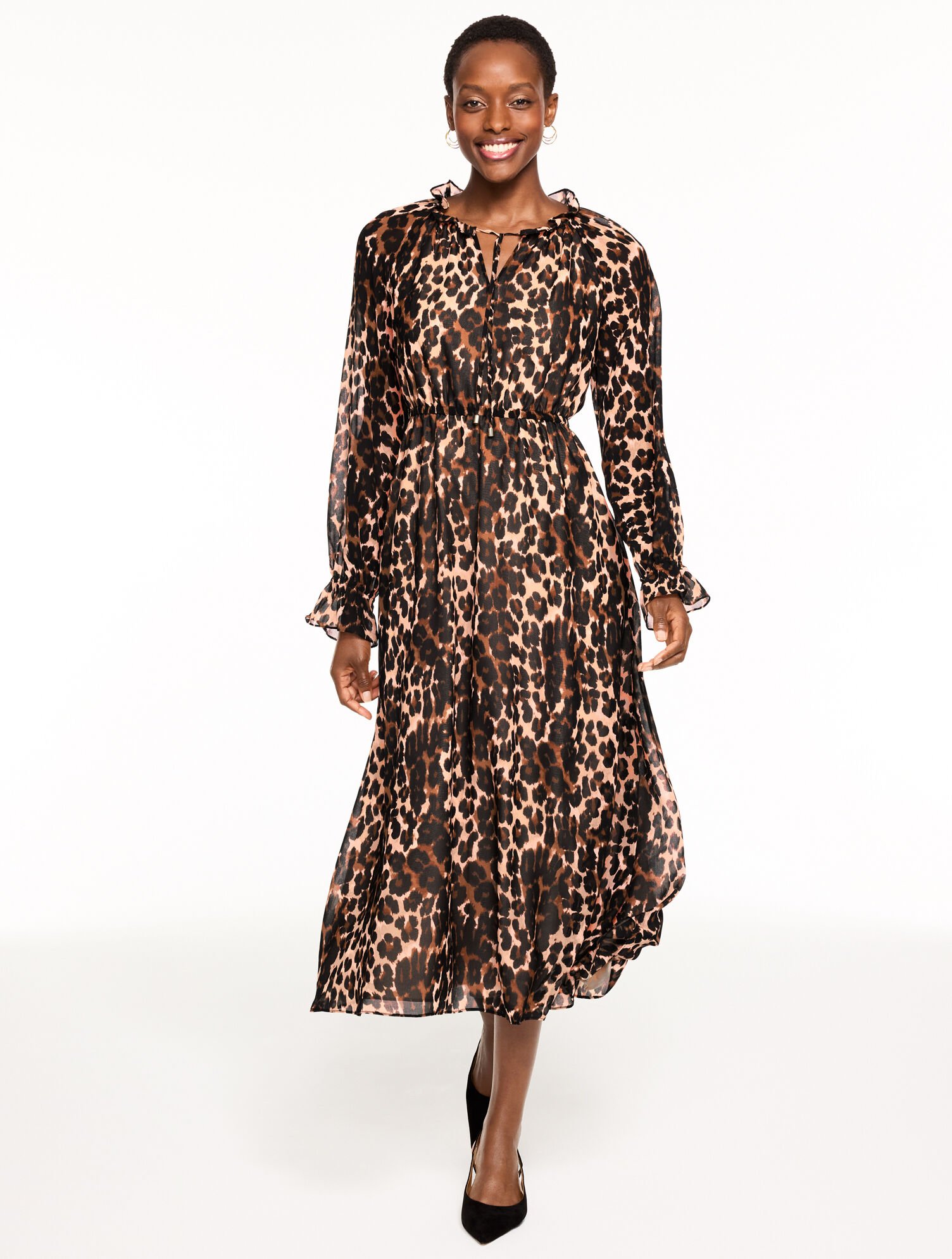 Fit &amp; Flare Midi Dress - Opulent Ocelot