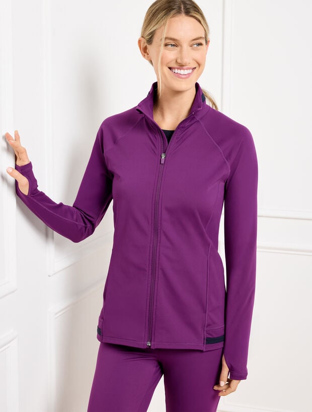 Talbots Colorblock Performance Interlock Jacket - Colorblock | Talbots