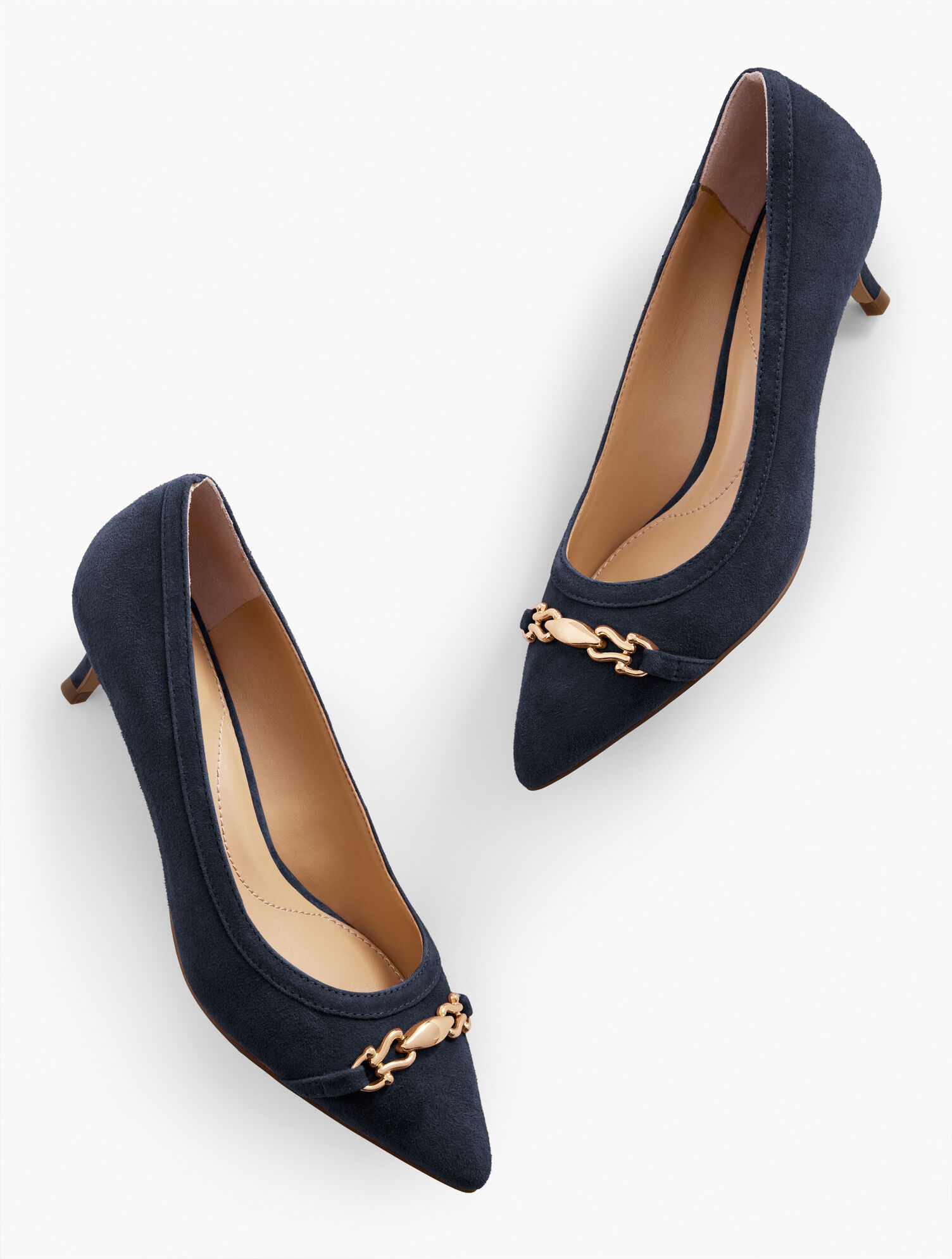 Sylvie Bit Kitten Heel Pump - Suede