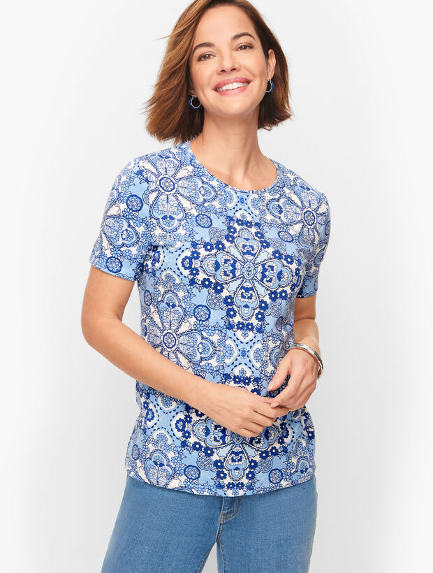 Classic Crewneck Tee - Dainty Medallion