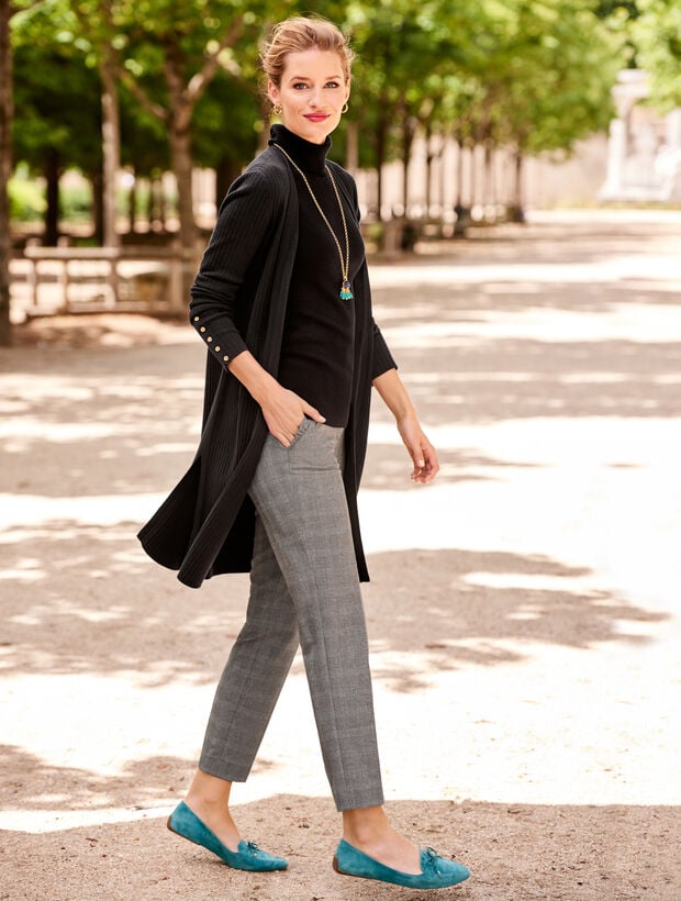 Ribbed Duster Cardigan Talbots