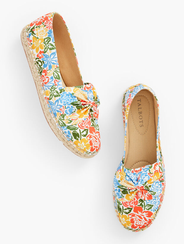 Izzy Cinched Garden Blossoms Espadrilles