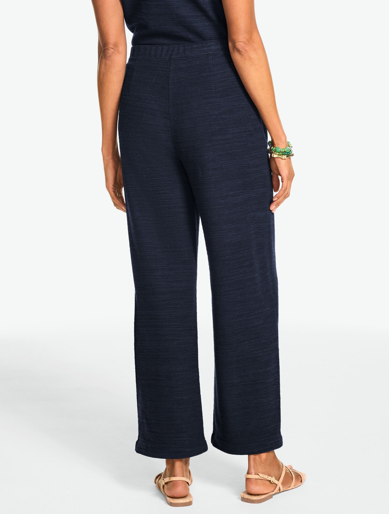 Straight Leg Jacquard Pants