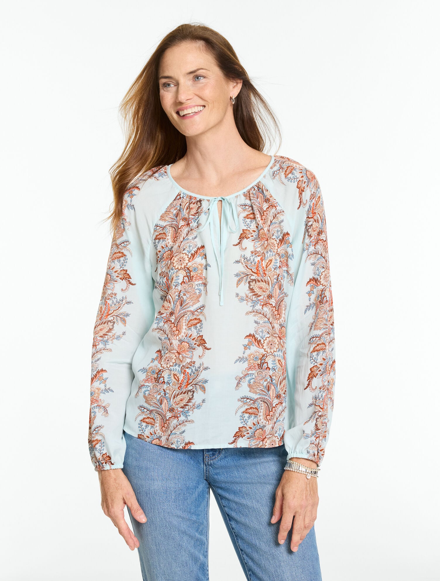 Layered Paisley Top