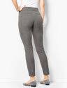 Charcoal Cotton Bi-Stretch Pull-On Skinny Ankle Pant