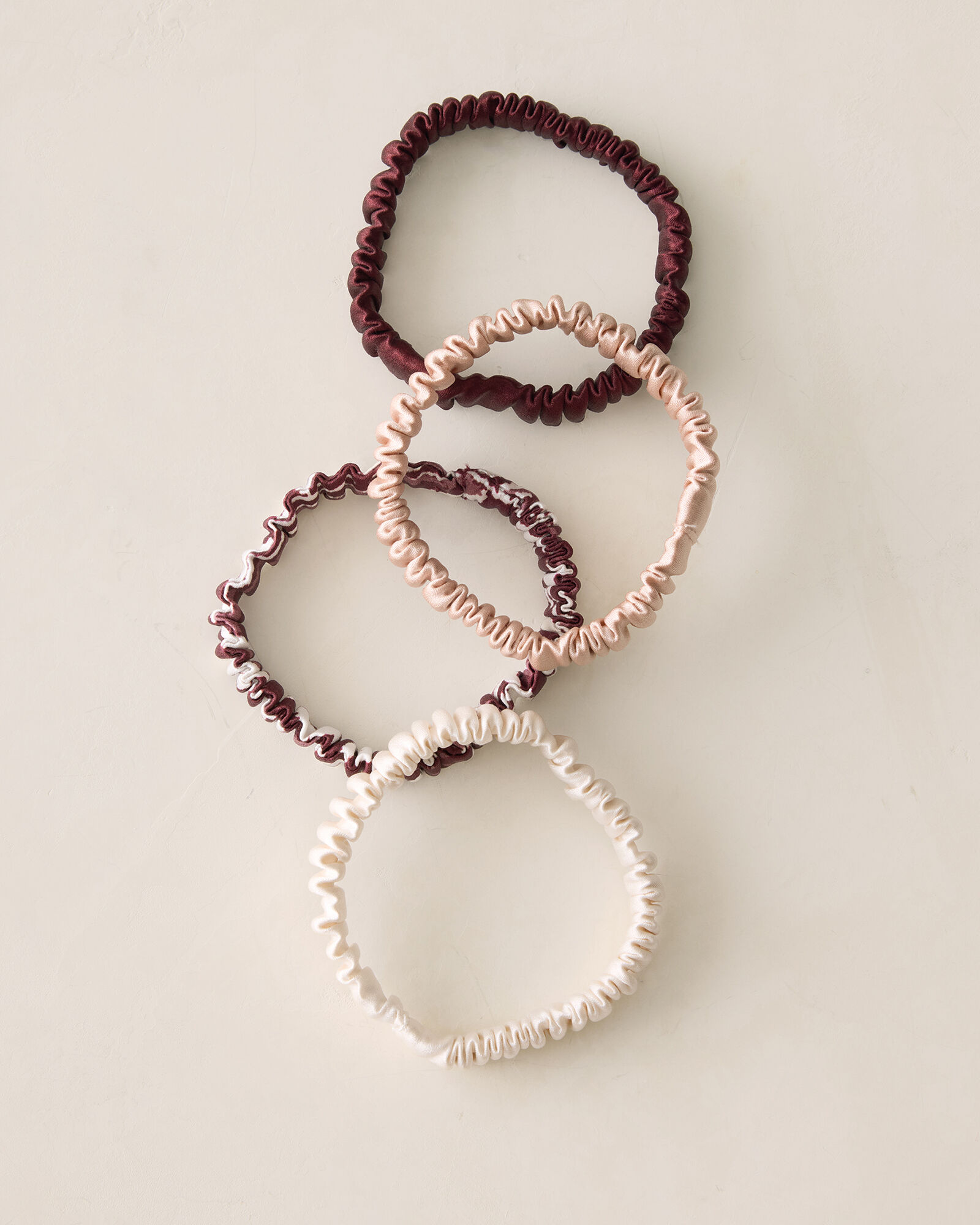 Washable Silk Hair Ties &mdash; Multi