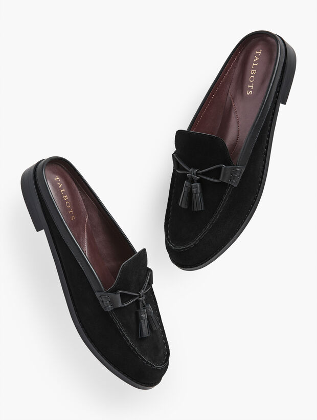 Laura Mule Loafers - Suede