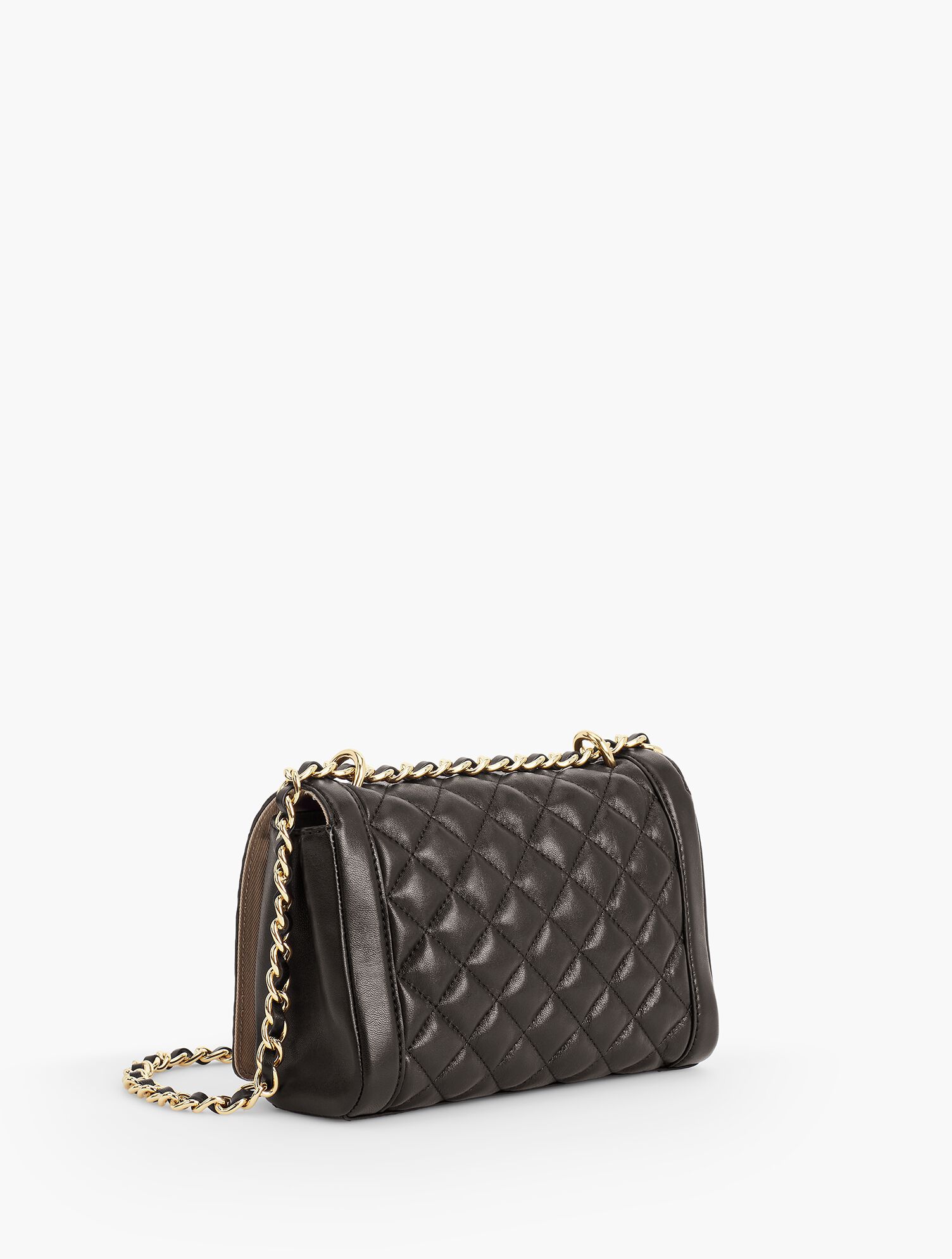 Black Quilted Chain Travel Bag Black Quilted Handbag - All Accessories | Red Dress main image 4