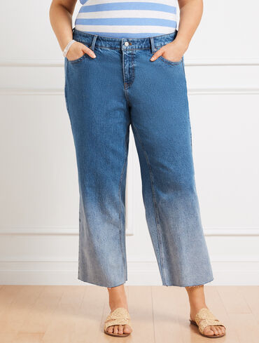 Wide Leg Crop Jeans - Hoffman Wash