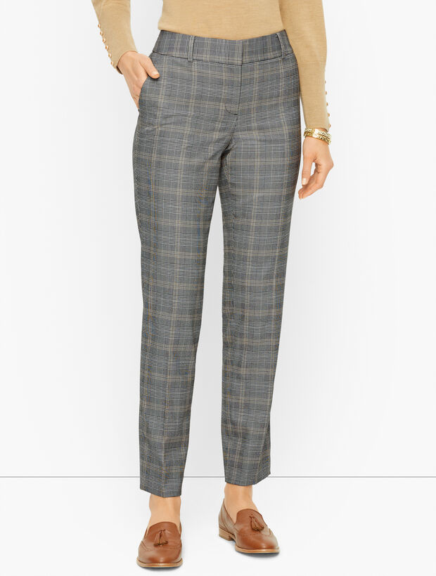 Talbots Hampshire Ankle Pants - Glen Plaid