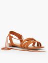 Keri Braided Lace-Up Sandals