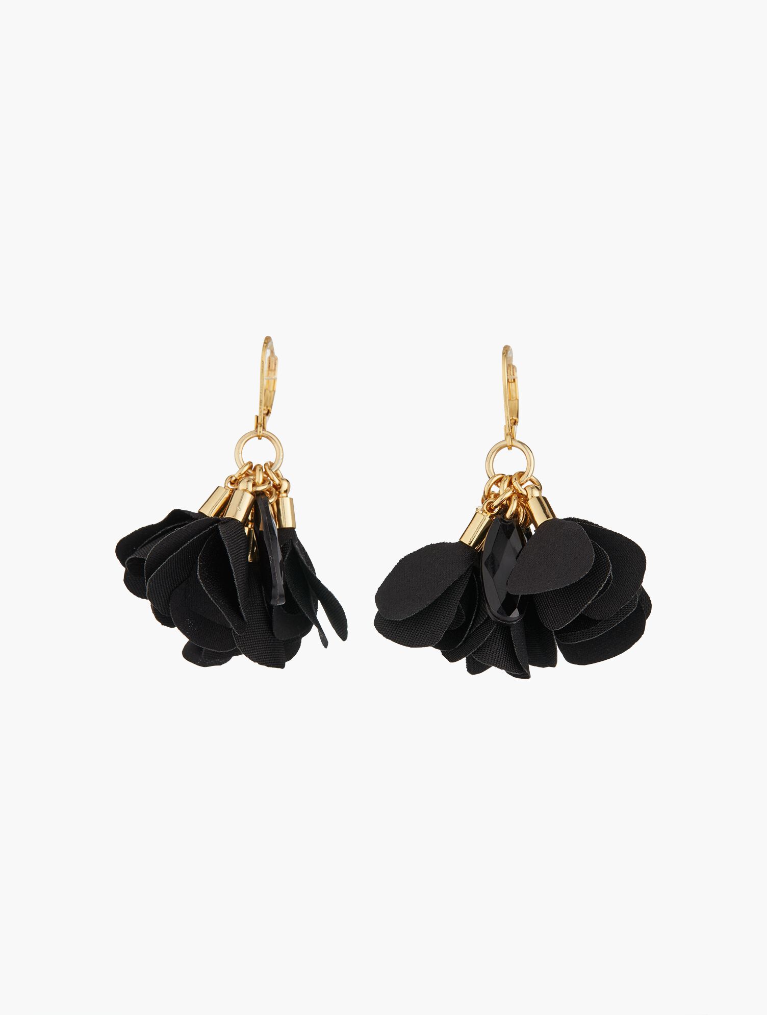 Fabric Flower Earrings
