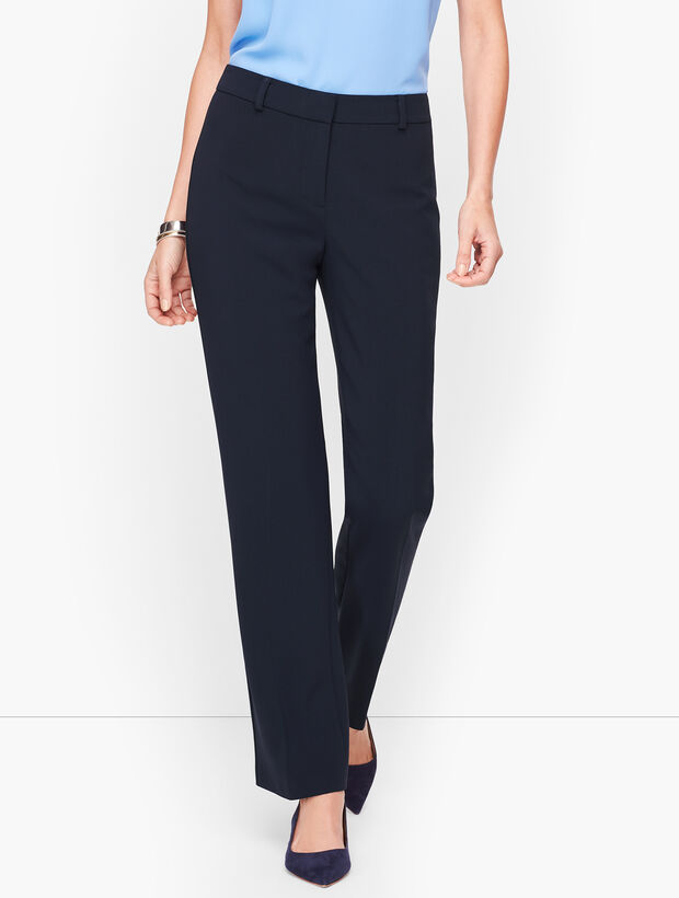 Easy Travel Straight-Leg Pants