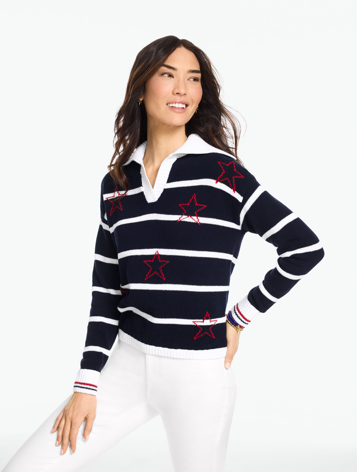 Star Johnny Collar Pullover