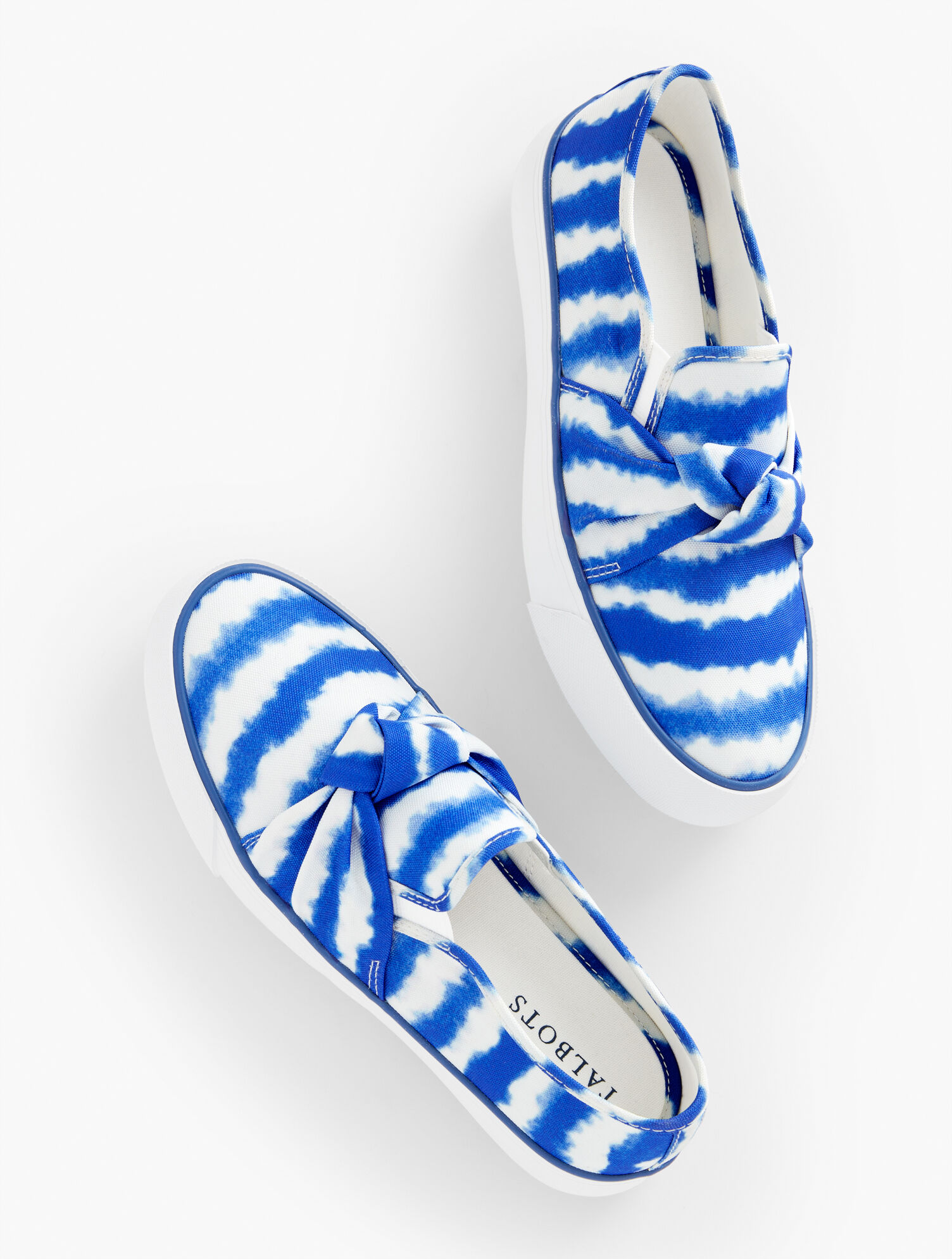 Jaden Knot Tie-Dye Platform Sneakers | Talbots display picture 1