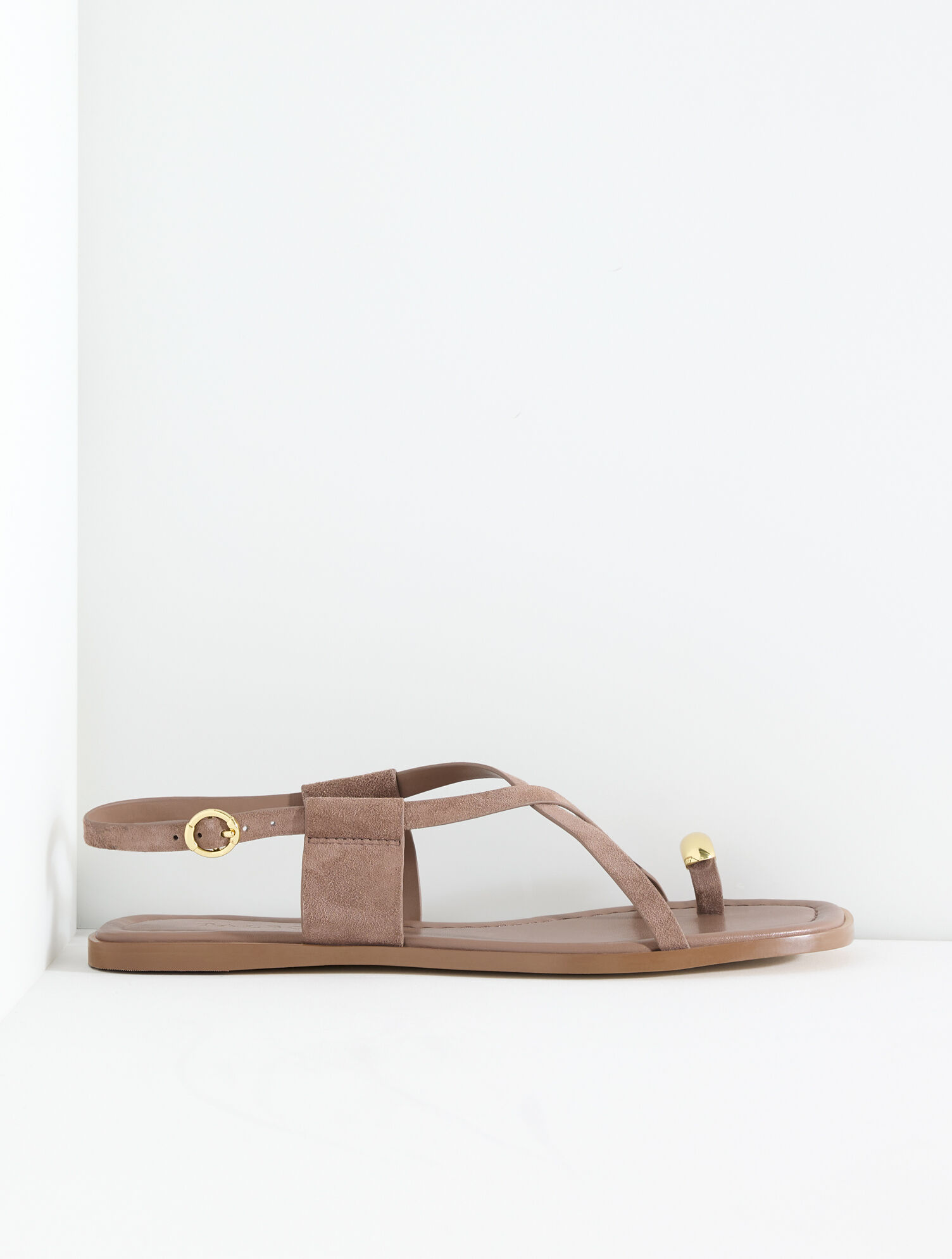 Gena Ring Suede Sandal