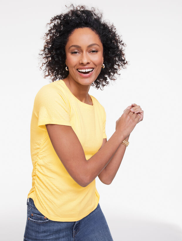 Jacquard Knit Crewneck Top