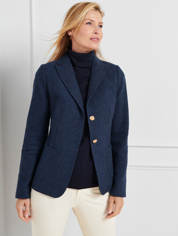 Classic Shetland Blazer - Herringbone