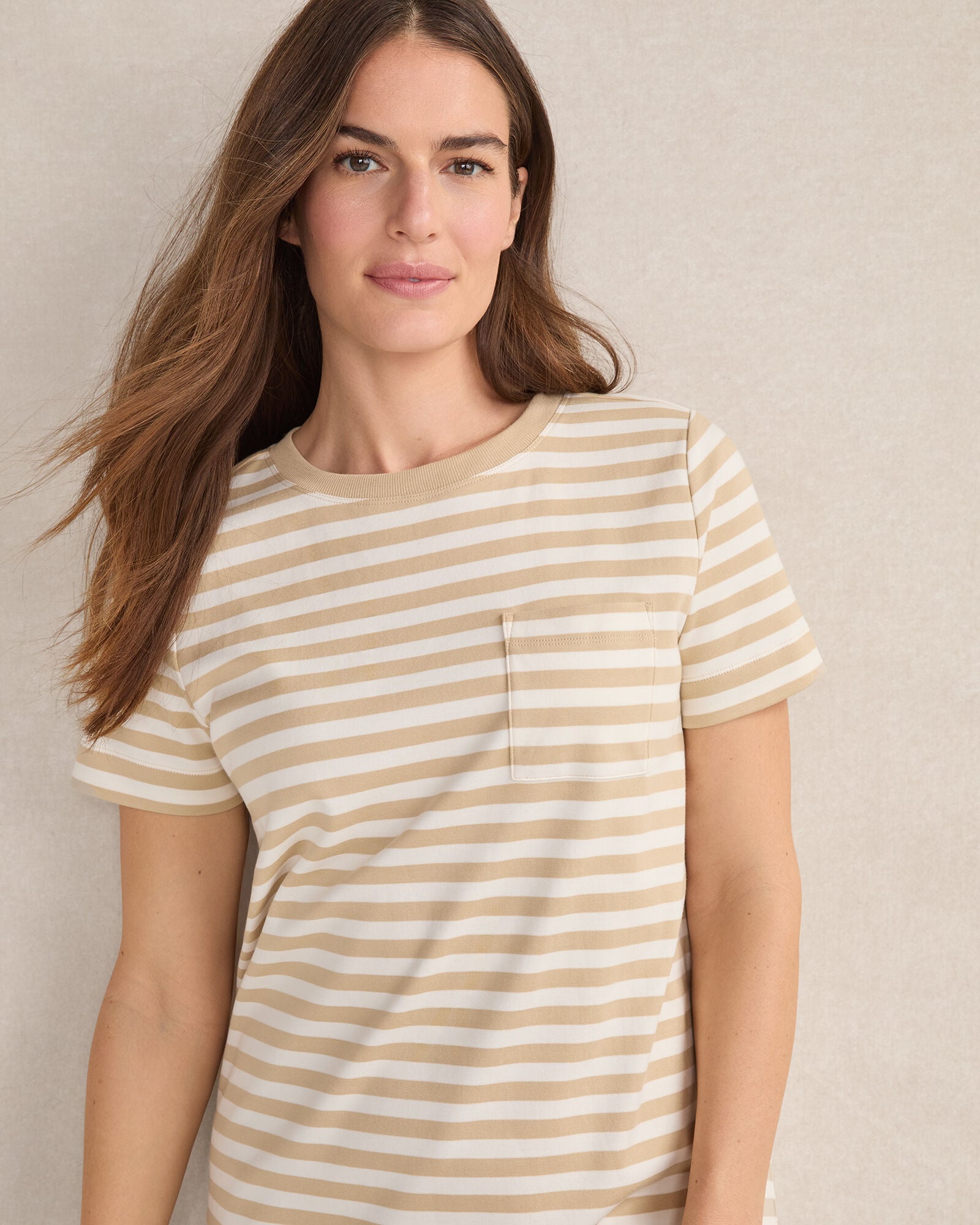 Organic Cotton Interlock Stripe T-Shirt Dress
