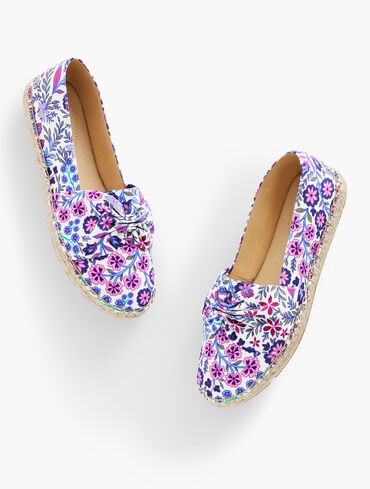 Izzy Cinched Espadrilles - Ditsy