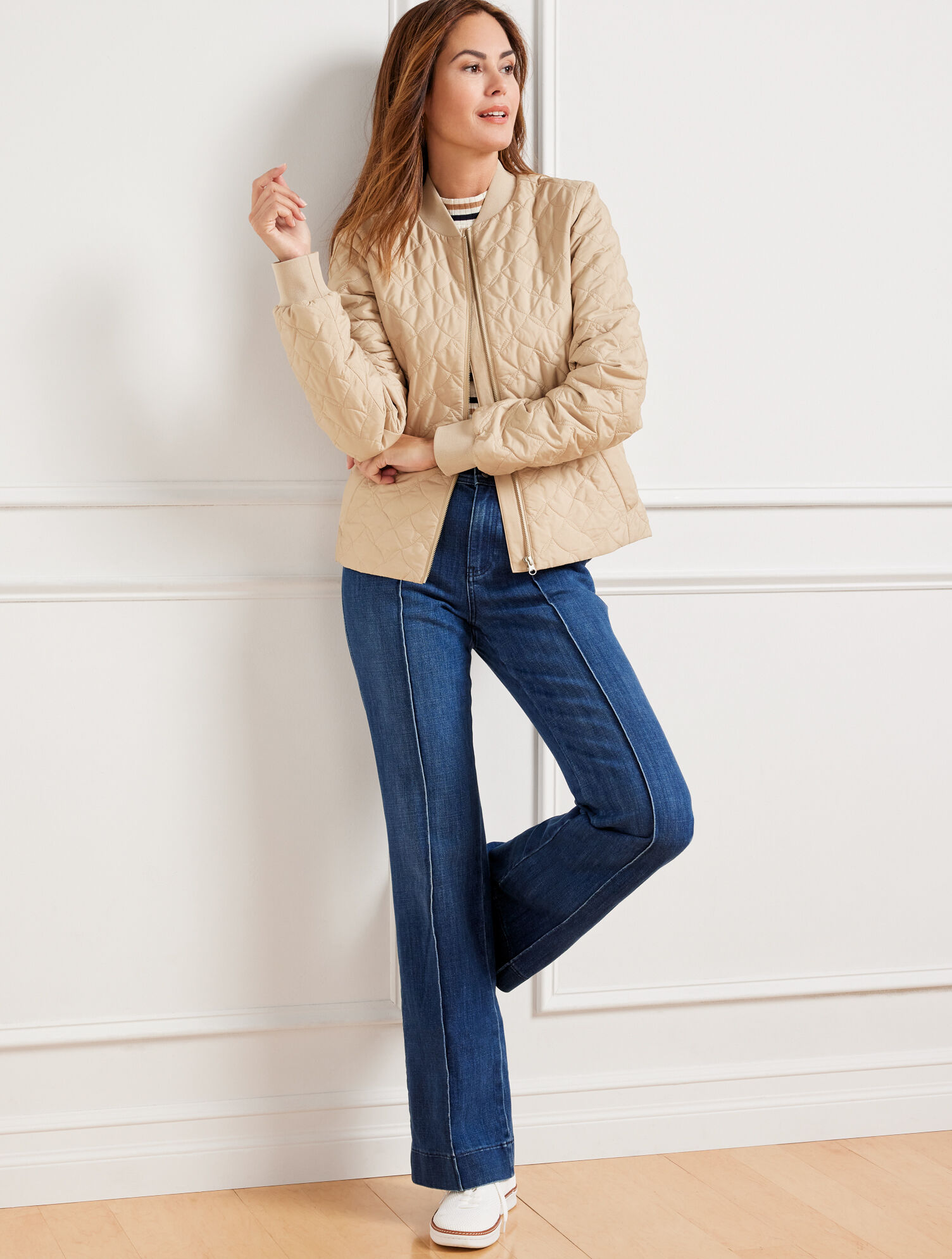 Quilted Bomber Jacket