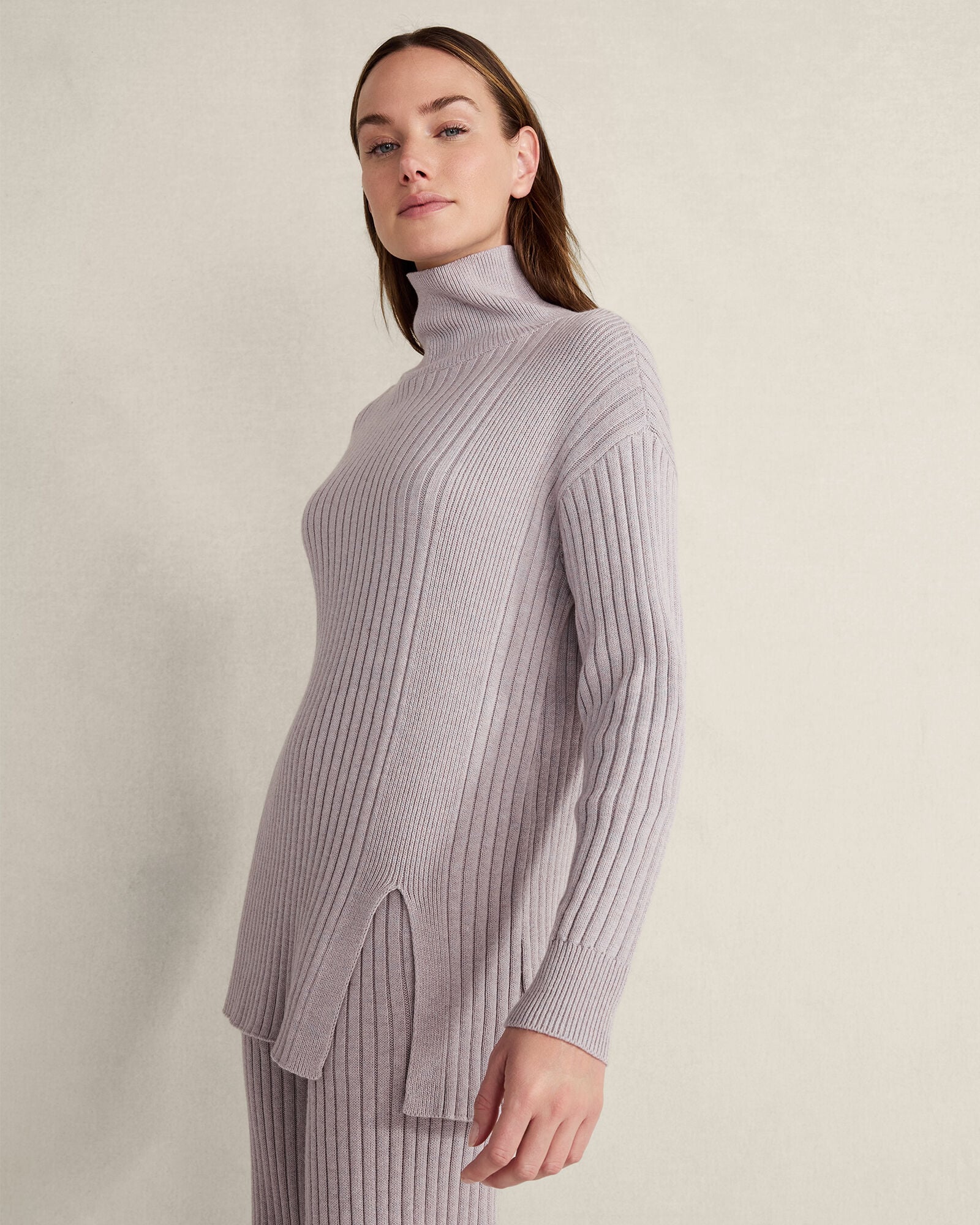 Cotton Cashmere Rib-Knit Tunic | Haven Well Within