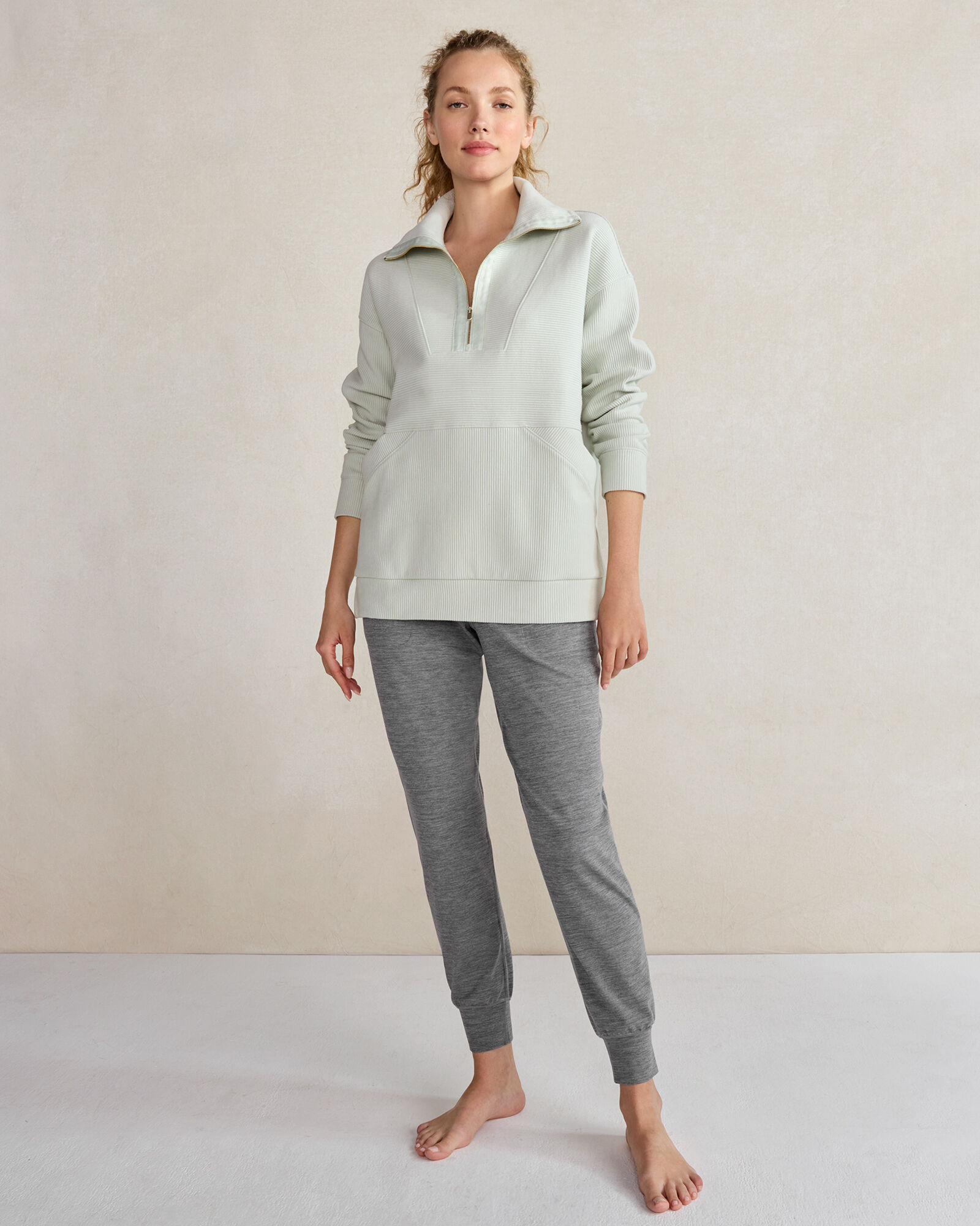 Balance Organic Cotton Ottoman Half-Zip