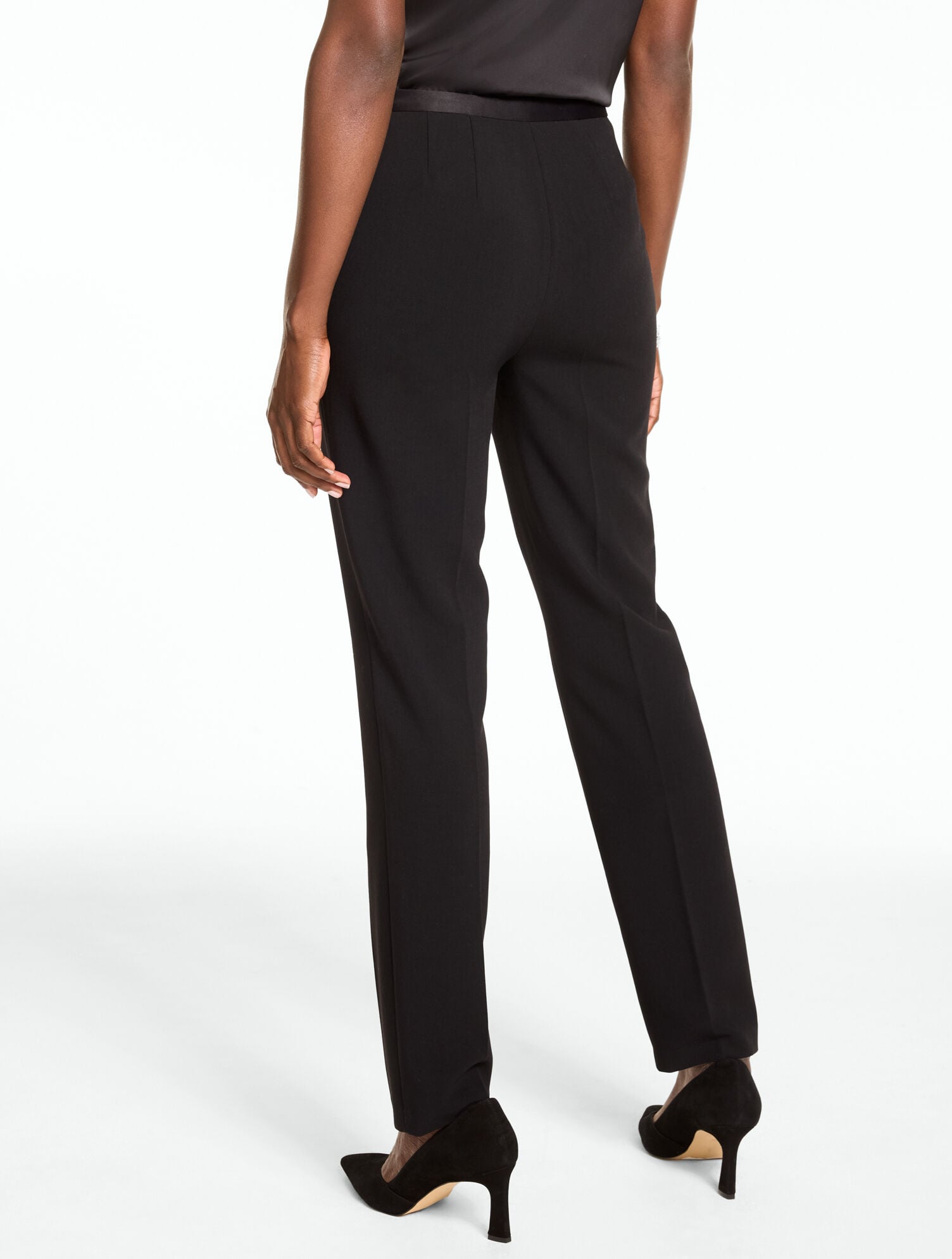 Lightweight Double Cloth Slim Ankle Pants