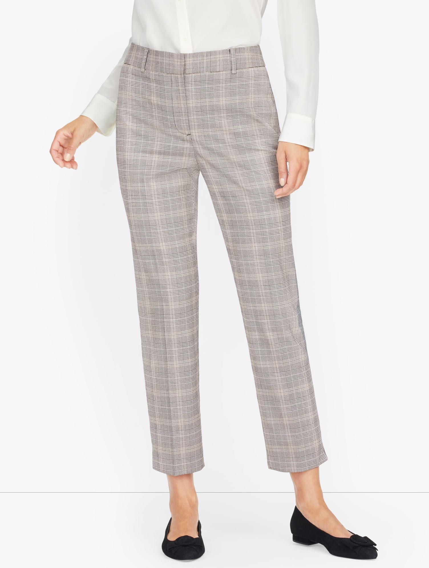 Talbots Glen Plaid Slim Ankle Pants
