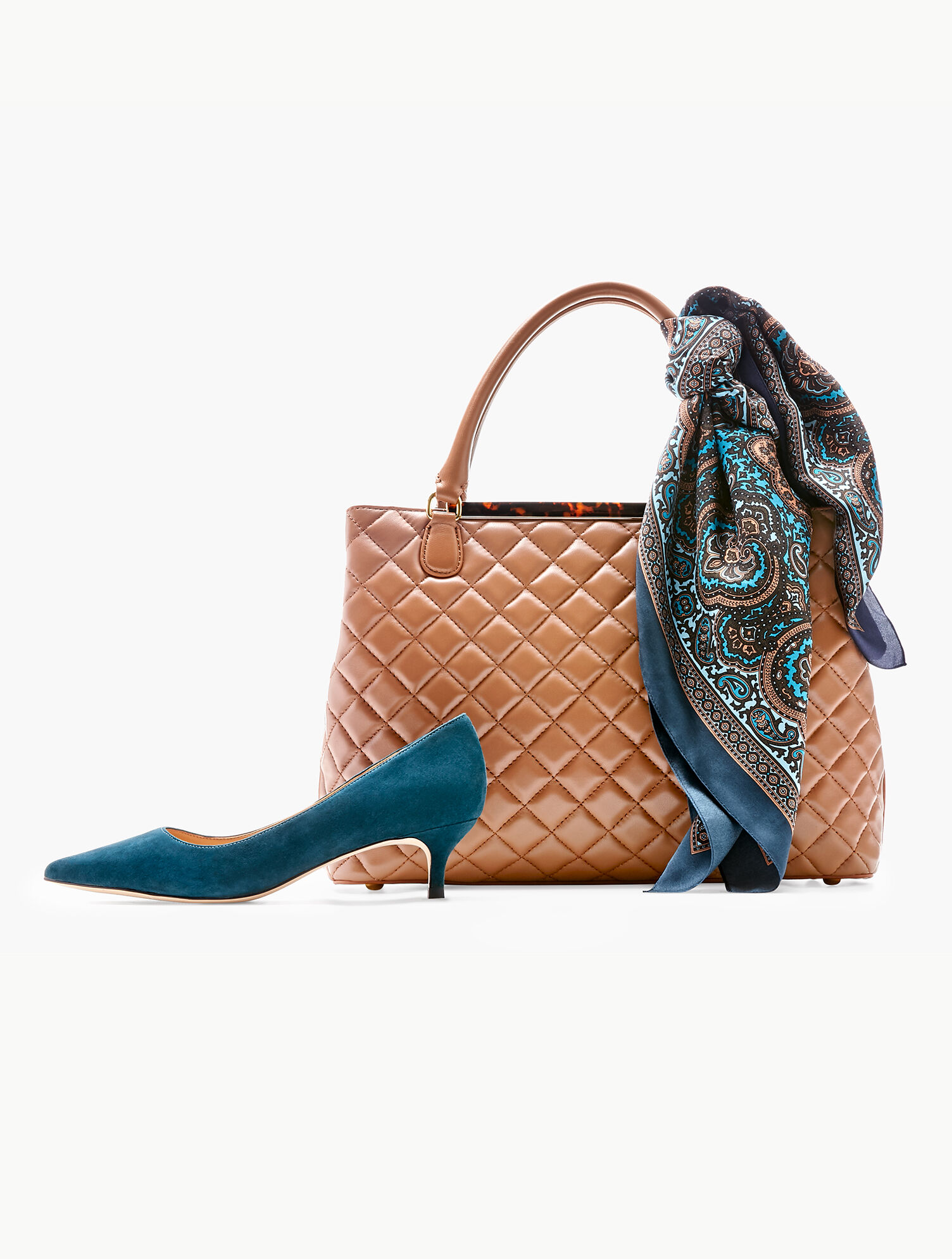 Sylvie Kitten Heel Pumps - Suede