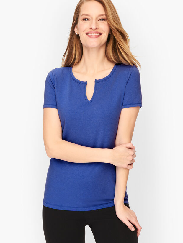 Cap Sleeve Fresh Jersey Tee - Solid