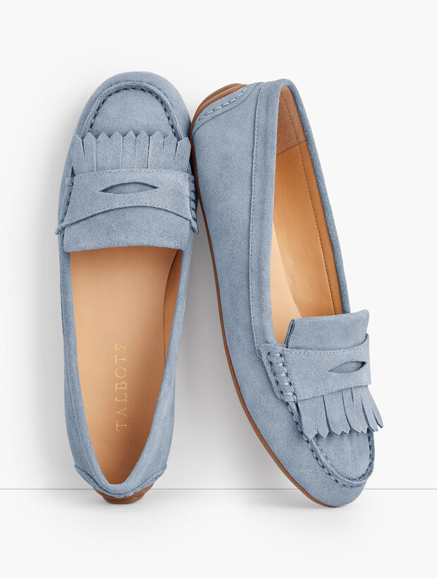 Everson Kiltie Penny Keeper Driving Moccasins - Suede