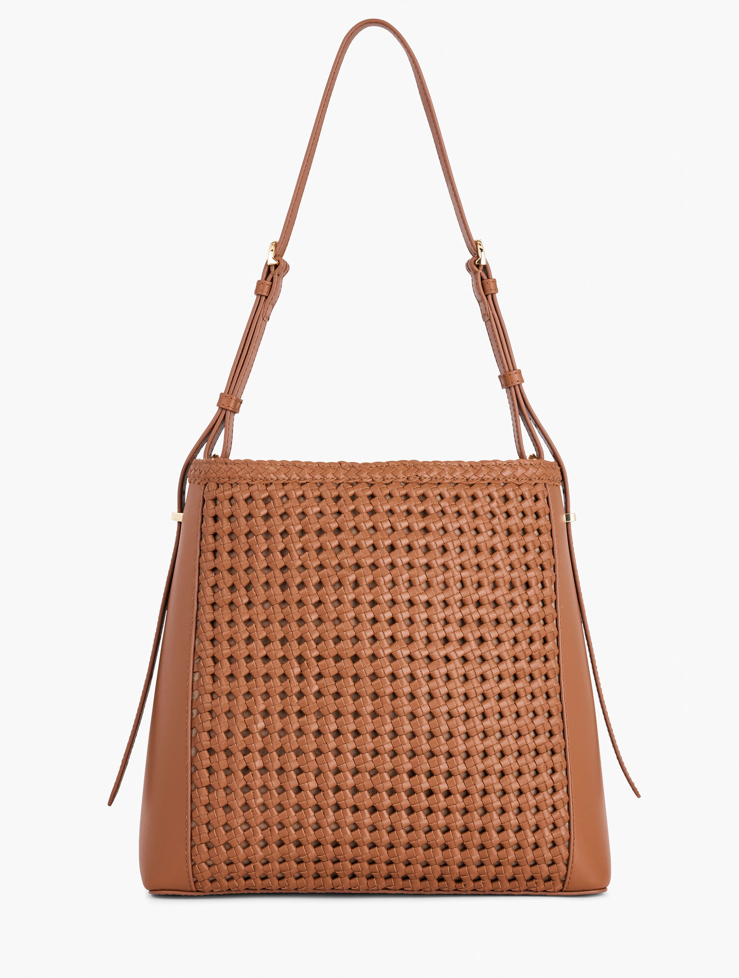 Woven Leather Hobo Bag Talbots