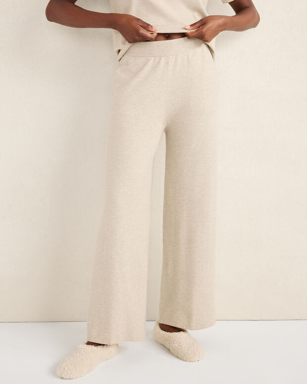 Relaxed Jersey Wide Leg Pants