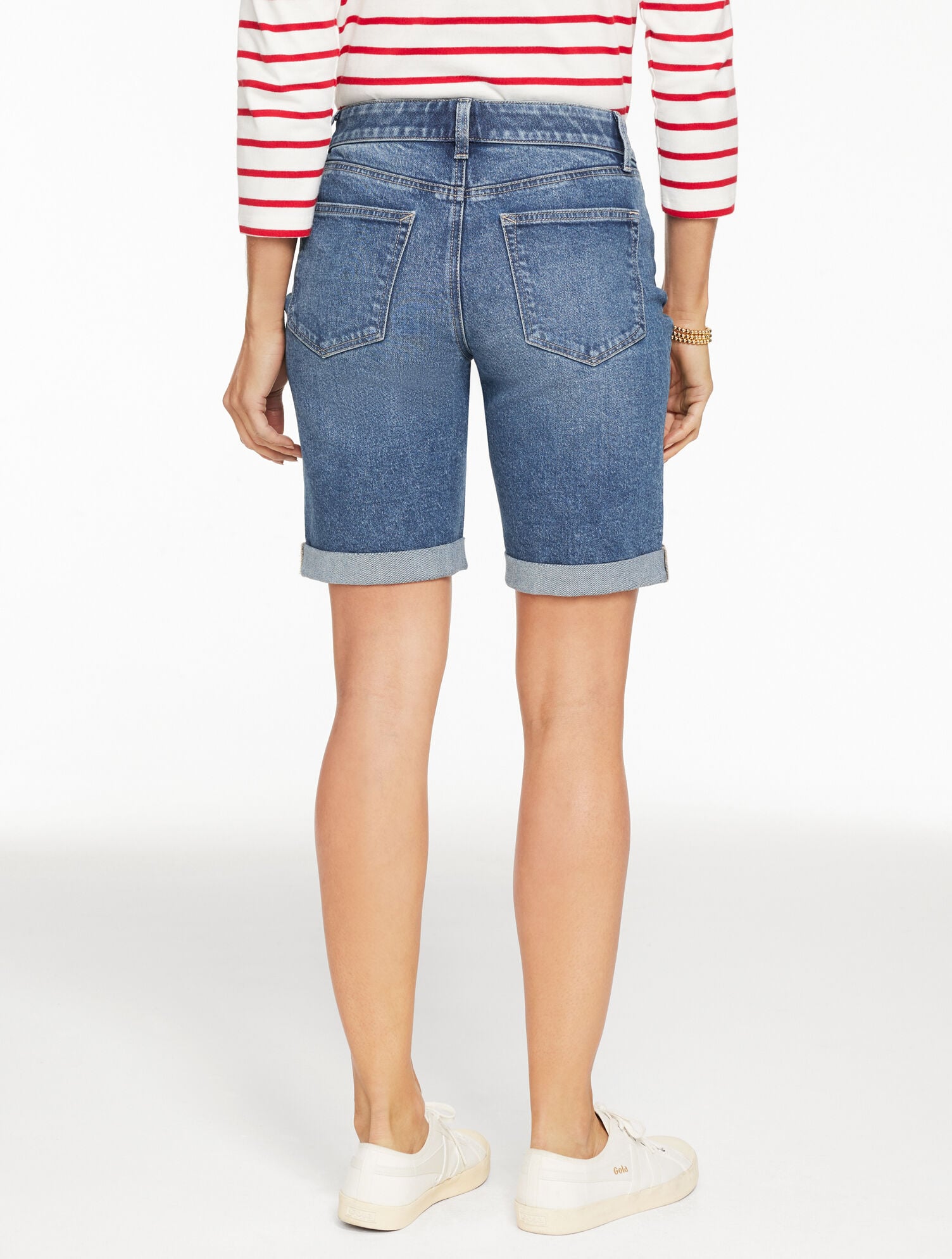 Girlfriend Denim Shorts - Eastham Wash