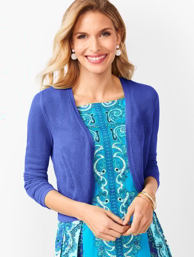 Open Stitch Bolero Dress Shrug Talbots