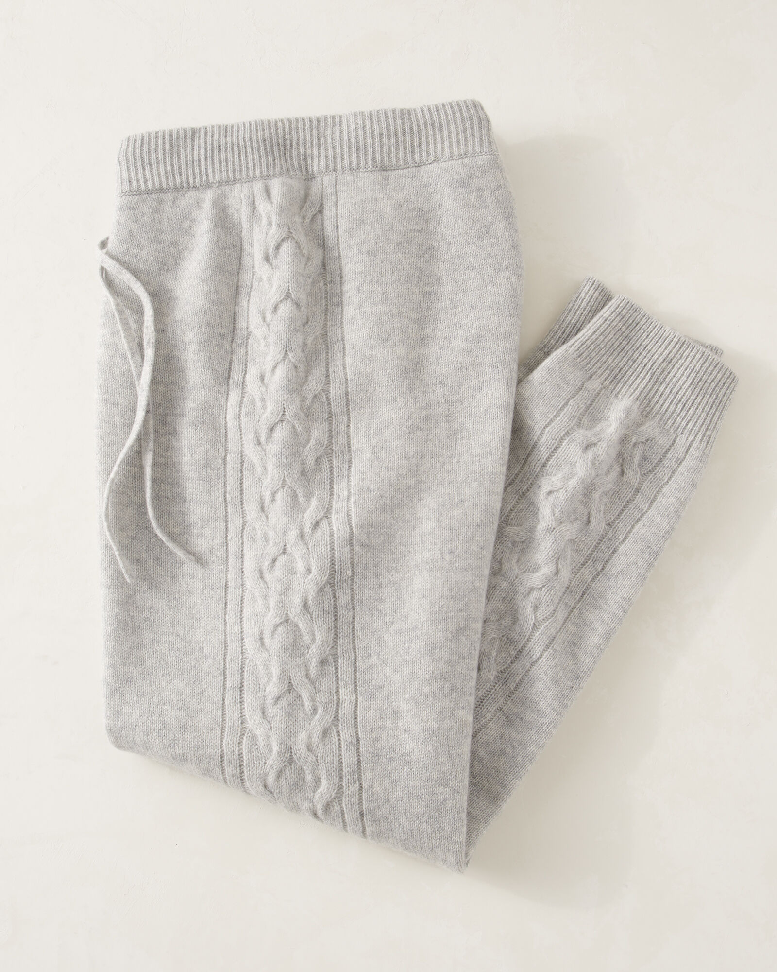 Cashmere Cable Knit Joggers