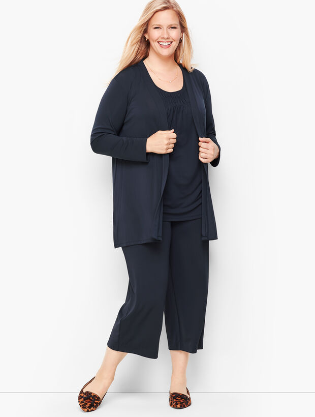 Knit Jersey Flyaway Cardigan