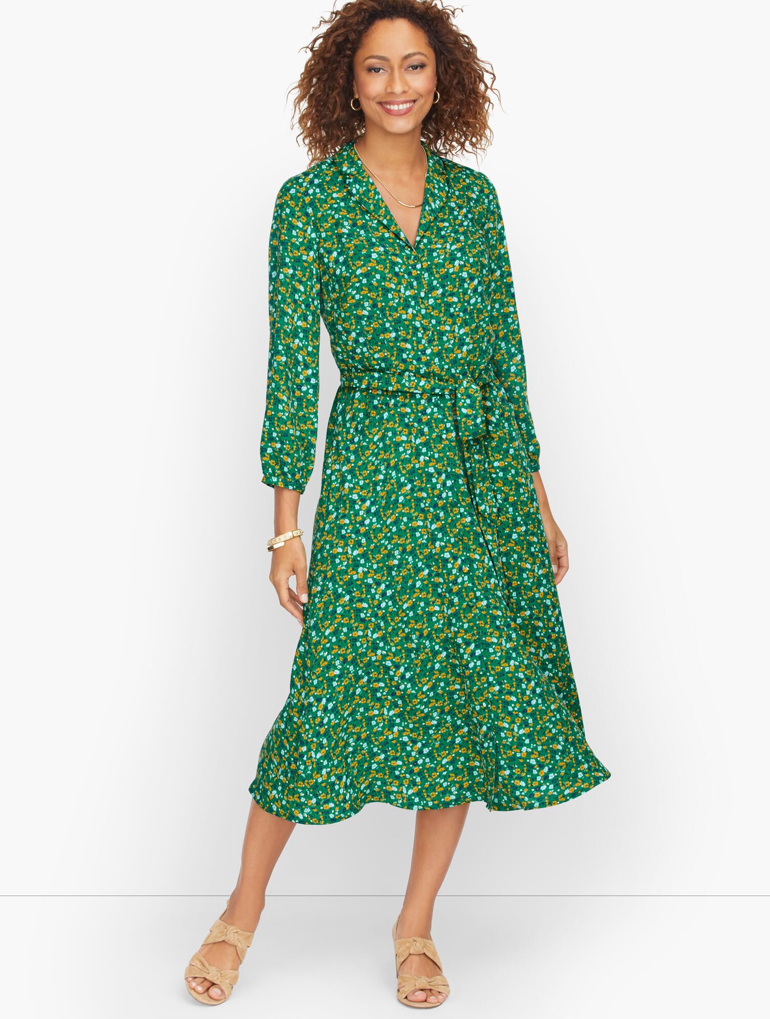 Ditsy Floral Shirtdress